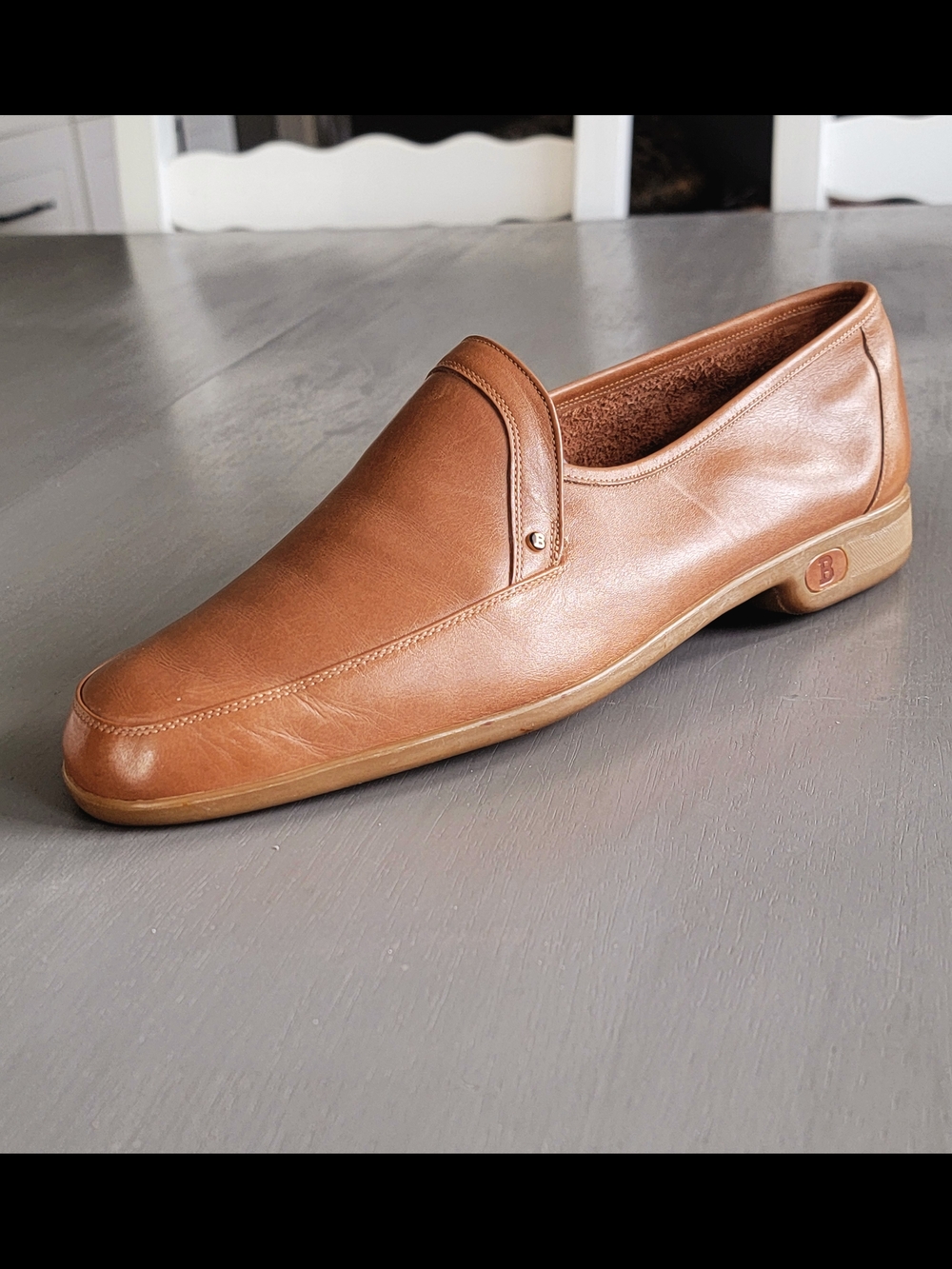 NWOB Bally Switzerland Continentals Westbury Tan Leather Loafers Men's 8 M